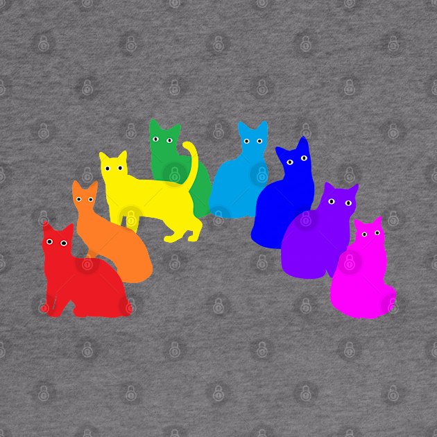 Cats Rainbow by Vladimir Zevenckih